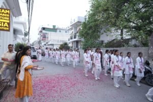 राष्ट्र सेविका समिति RSS का प्रवेश समिति शिक्षा वर्ग का पथ संचलन