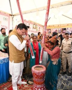 रक्षाबंधन के पावन अवसर पर मुख्यमंत्री  पुष्कर सिंह धामी ने आज रामलीला मैदान धूरा चम्पावत में ‘मुख्यमंत्री सशक्त बहना उत्सव-2026’ में प्रतिभाग किया