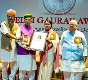 उत्तराखंड के लिए गौरव का क्षण: विदुषी निशंक को मिला प्रथम ‘दिल्ली गौरव सम्मान-2026’