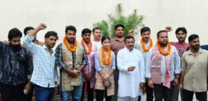 एनएसयूआई के निर्वाचित पदाधिकारियों का पूर्व मेयर गौरव गोयल ने किया स्वागत,कहा पार्टी को मिलेगी मजबूती