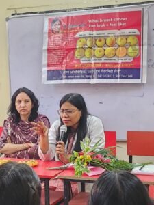 जीआईसी किशनपुर देहरादून में स्तन कैंसर जागरूकता कार्यक्रम आयोजित, छात्राओं को वितरित किए सैनिटरी नैपकिन